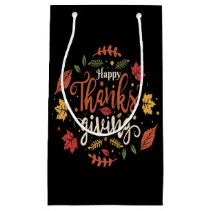 Thanksgiving Dinner Party Family Holidays gifts Small Gift Bag