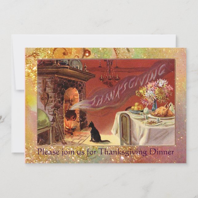 Thanksgiving Dinner Party Invitation (Front)