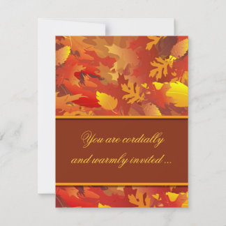 Thanksgiving Dinner Party Invitations
