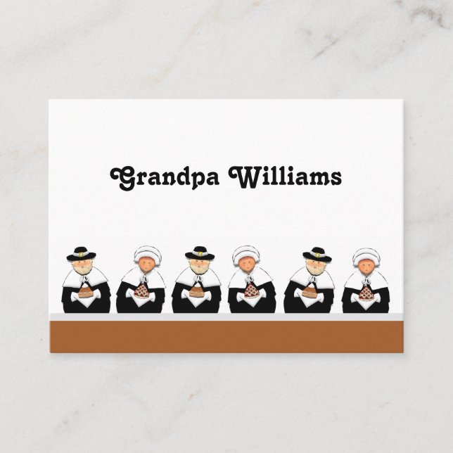 Thanksgiving Dinner Place Card (Front)