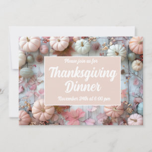 Thanksgiving Dinner Pumpkin Invitation