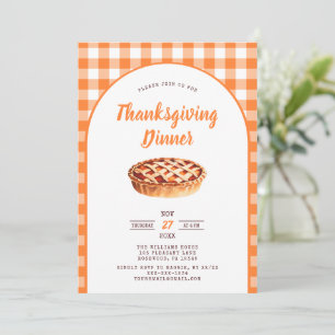 Thanksgiving Dinner Rustic Invitation