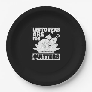 Thanksgiving Dinner Turkey Day Leftovers Are For Q Paper Plate