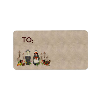 Thanksgiving Dogs Label