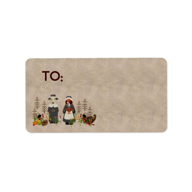 Thanksgiving Dogs Label (Front)
