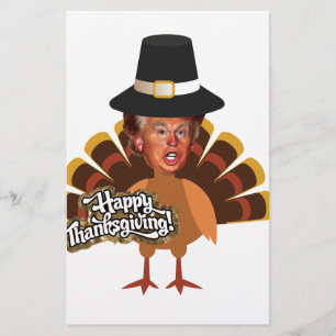 thanksgiving donald trump turkey stationery