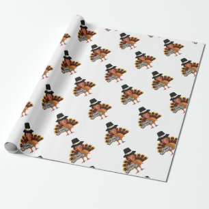 thanksgiving donald trump turkey wrapping paper