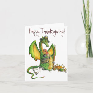 Thanksgiving Dragon card
