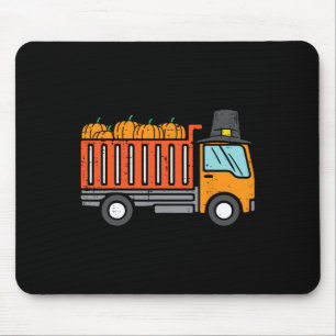 Thanksgiving Dump Truck Pumpkin Fall Autumn Toddle Mouse Pad