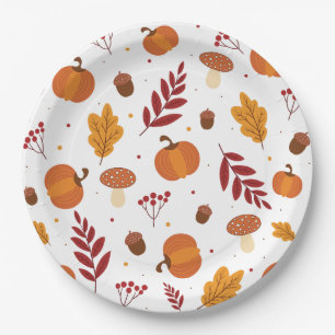 Thanksgiving Elements Paper Plates