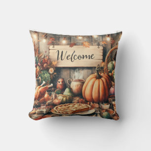 Thanksgiving/Fall/Autumn/Vintage  Cushion