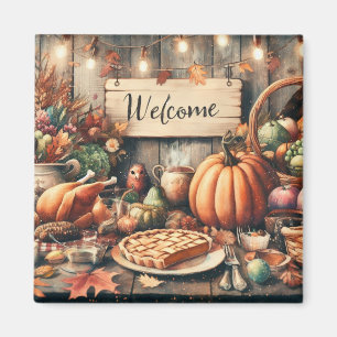 Thanksgiving/Fall/Autumn/Vintage Magnet