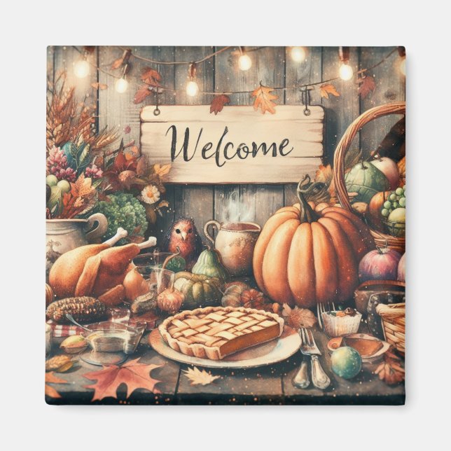 Thanksgiving/Fall/Autumn/Vintage  Magnet (Front)
