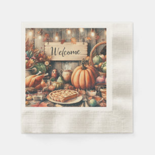 Thanksgiving/Fall/Autumn/Vintage  Napkin