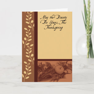 Thanksgiving Fall Bounty Card