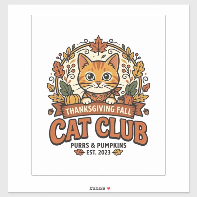 Thanksgiving Fall Cat Cat Lover Gift - Thanksgivin (Sheet)