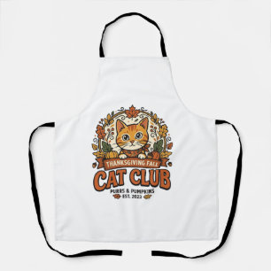Thanksgiving Fall Cat Cat Lover Gift - Thanksgivin Apron