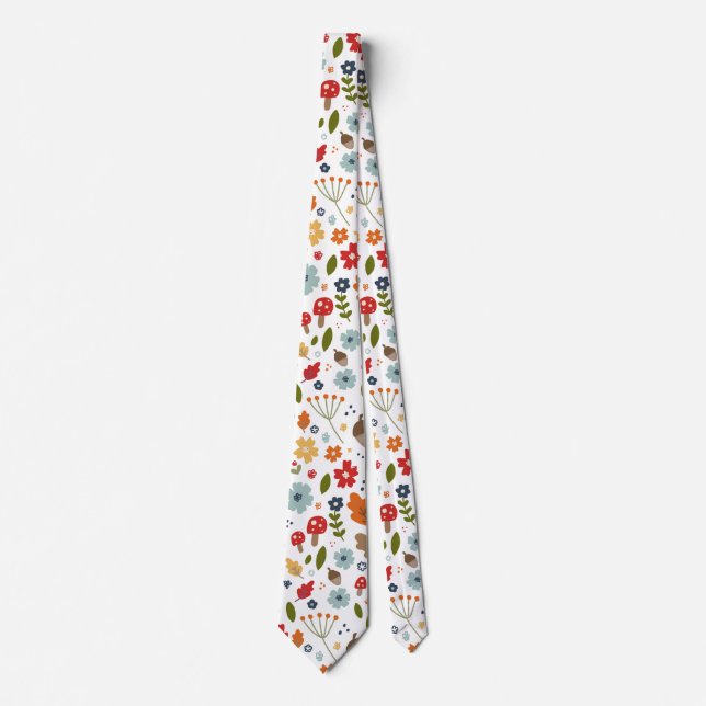 Thanksgiving Fall Colours Holiday Themed Tie (Front)