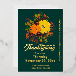 Thanksgiving fall Floral Botanical 
