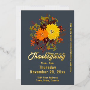 Thanksgiving fall Floral Botanical 