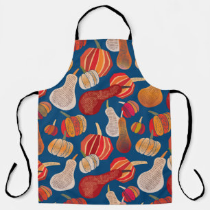 Thanksgiving. Fall. illustration with pumpkin. Apron
