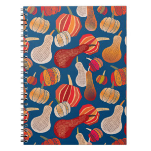 Thanksgiving. Fall. illustration with pumpkin. Notebook