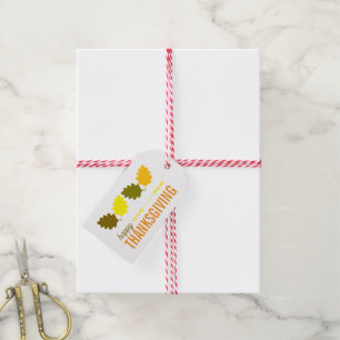 Thanksgiving Fall Leaves Gift Tags