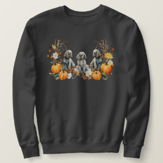 Thanksgiving Fall Poodle Dog with Pumpkins design  Sweatshirt