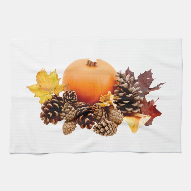 Thanksgiving / fall still life tea towel (Horizontal)