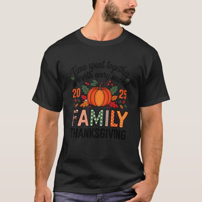 Thanksgiving Family Matching Thanksgivings 2025 Tr T-Shirt (Front)