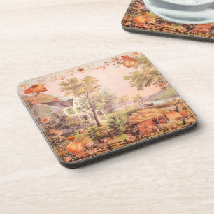 Thanksgiving Farmers Home Harvest  Coaster