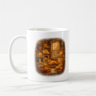 Thanksgiving Farmhouse Kitchen – Harvest Feast Coffee Mug