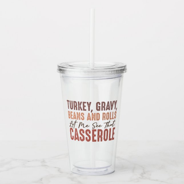 Thanksgiving Feast Acrylic Tumbler (Front)