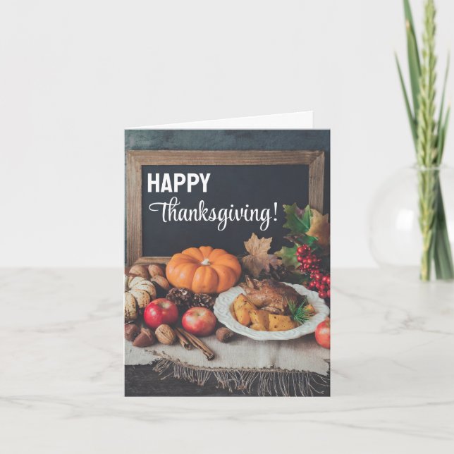 Thanksgiving Feast Greeting Card (Front)