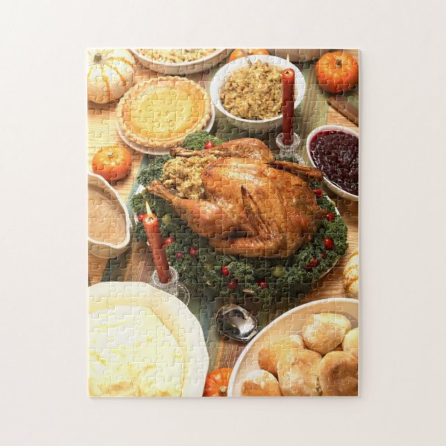 Thanksgiving Feast Jigsaw Puzzle (Vertical)