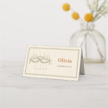 Thanksgiving Feast Olive Line Art Dinner Table