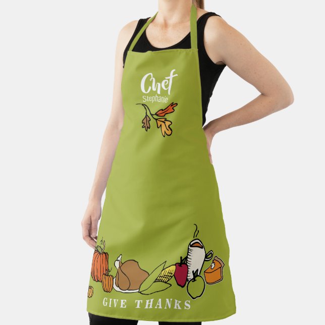 Thanksgiving  Feast | Personalised Holiday Apron (Insitu)