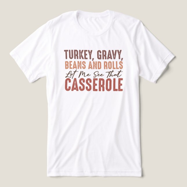 Thanksgiving Feast Tri-Blend Shirt (Design Front)