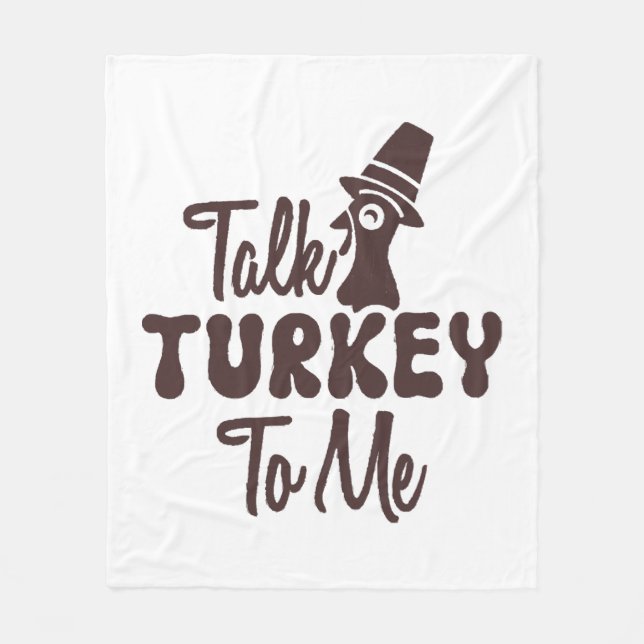 Thanksgiving  fleece blanket (Front)