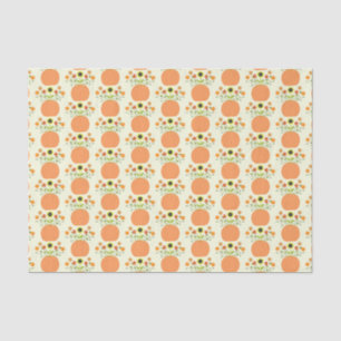 Thanksgiving Flowers in Pumpkin Patterned Tissue Paper