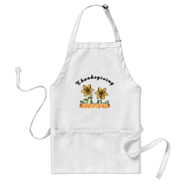Thanksgiving Flowers Standard Apron (Front)