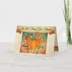 Thanksgiving Folded Greeting Card