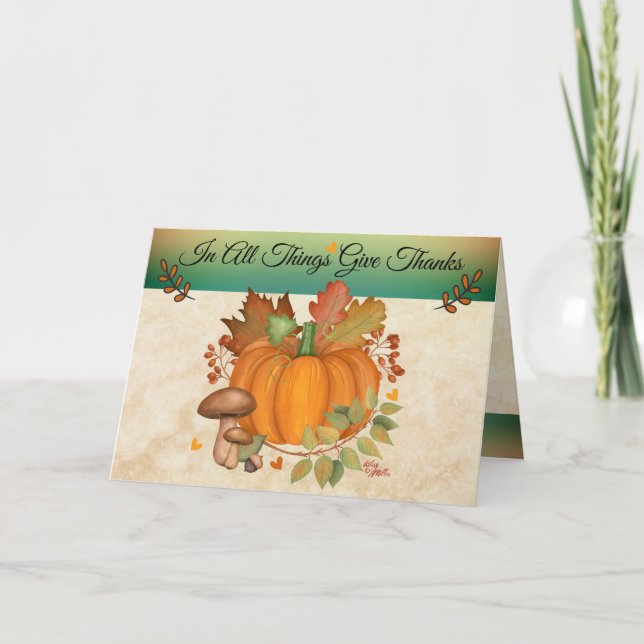 Thanksgiving Folded Greeting Card (Front)