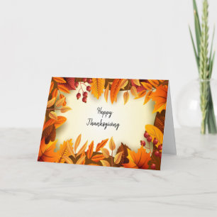 Thanksgiving Folded Greeting Card