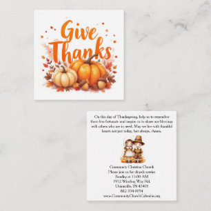 Thanksgiving Food Basket Prayer Church Invitation 