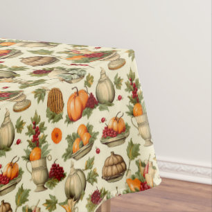 Thanksgiving Food  Tablecloth