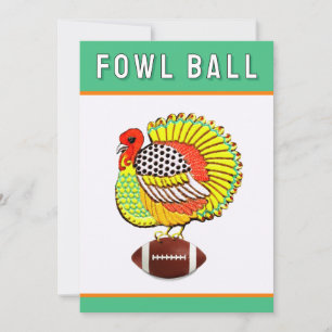 Thanksgiving Football Invitation
