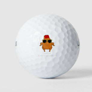 Thanksgiving For Friends Funny Turkey Golf Balls
