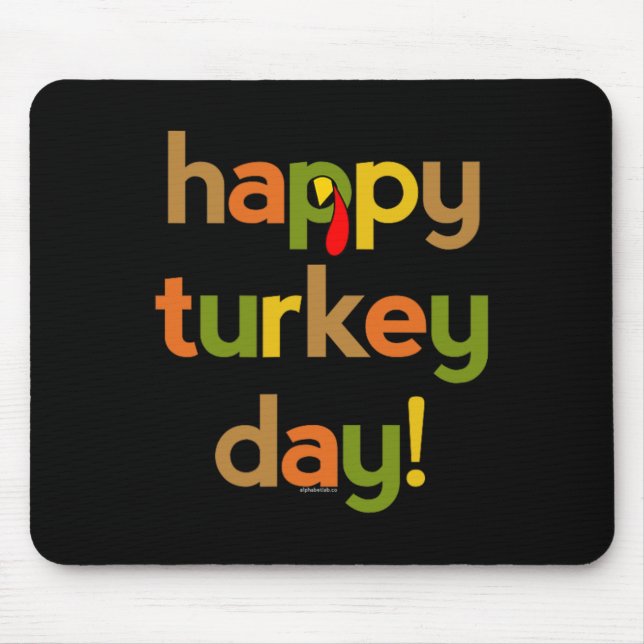 Thanksgiving for Men Women  Happy Turkey Day Fall  Mouse Pad (Front)