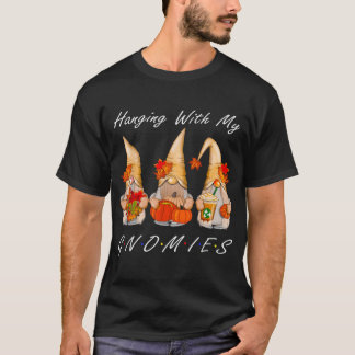Thanksgiving For Women Gnome Gnomies Lover  T-Shirt